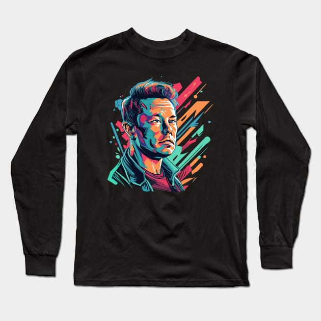 Elon Musk Long Sleeve T-Shirt by kknows